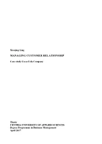 Managing Customer Relationship