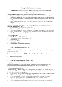 Package Leaflet: Information for the User EVRA 203 Micrograms/24