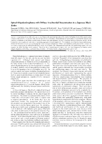 Spinal Oligodendroglioma with Diffuse Arachnoidal Dissemination in A