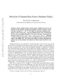 25 Sep 2009 Detection of Gamma Rays from a Starburst Galaxy