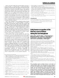 Early Human Occupation of the Red Sea Coast of Eritrea During the Last