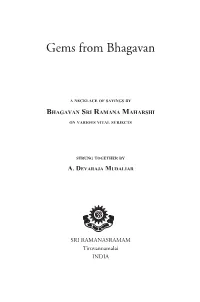Gems from Bhagavan
