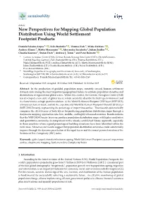 New Perspectives for Mapping Global Population Distribution Using World Settlement Footprint Products