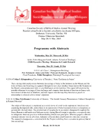 Programme with Abstracts
