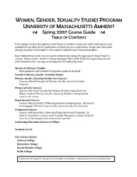 Spring 2007 Course Guide  TABLE of CONTENTS