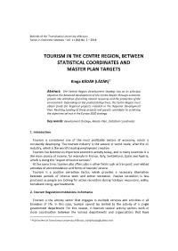 Tourism in the Centre Region, Between Statistical Coordinates and Master Plan Targets
