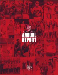 2017-18 ST. JOHN's ATHLETICS Annual Report