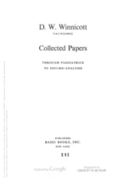 Collected Papers: Through Paediatrics to Psycho-Analysis