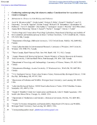 Conducting and Interpreting Fish Telemetry Studies