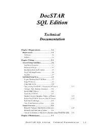 Docstar SQL Edition