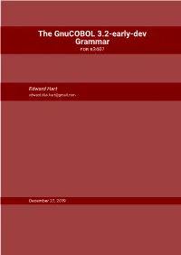 Gnucobol Grammar