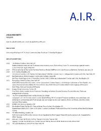 JULIA KIM SMITH RESUME Website: Juliakimsmith.Com Email: Jks@Juliakimsmith.Com