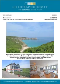 LCAA6869 £325000 Beachcomber, LEASEHOLD 5 Cyan, Porthcurno