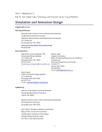 Simulation and Animation Design