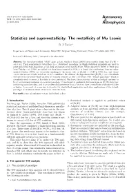 Statistics and Supermetallicity: the Metallicity of Mu Leonis