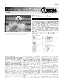 Swimming and Diving DIVISION I