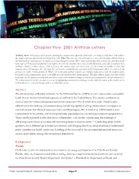 2001 Anthrax Letters