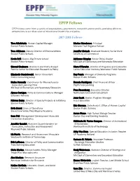 EPFP Fellows