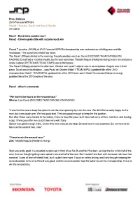 Press Release 2010 Formula NIPPON Round 7 Suzuka - Race1 and Race2 Results 7/11/2010