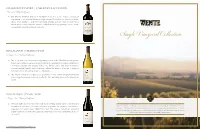 Single Vineyard Collection