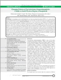 12 Changing Pattern of Post-Infectious Glomerulonephritis