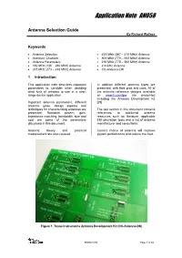 Antenna Selection Guide by Richard Wallace