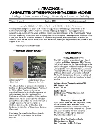 Notes for an Update Newsletter to the Advisory Board and EDA Supporters