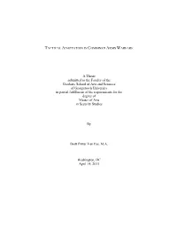 A Thesis Submitted to the Faculty of the Graduate School of Arts And
