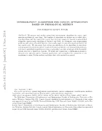 Arxiv:1411.2129V1 [Math.OC]