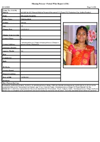 Missing Person - Period Wise Report (CIS) 06/10/2020 Page 1 of 50