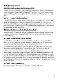 Murder Mystery Summaries MM959U the Poisoning in the Pub by Simon