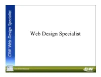 Web Design Specialist