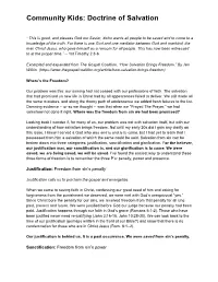 Doctrine of Salvation