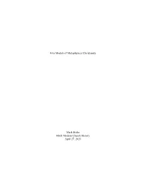 Five Models of Metaphysical Christianity