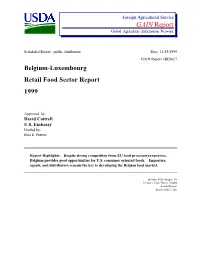 GAIN Report Global Agriculture Information Network
