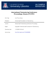 Proceedings, ITC/USA