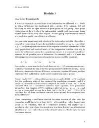 Single-Factor Experiments