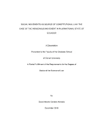 Social Movements As Source of Constitutional Law: The