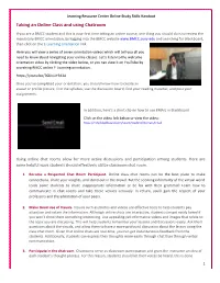 Taking an Online Class and Using Chatroom 2