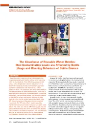 The Cleanliness of Reusable Water Bottles: How Contamination Levels Are Affected by Bottle Usage and Cleaning Behaviors of Bottle Owners