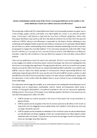 1 Models of Methodism and the Unity of the Church