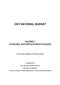 2021 Budget Volume 1.Pdf