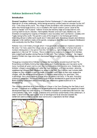 Hallaton Settlement Profile Introduction