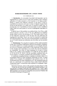 HOMEOMORPHISMS on a SOLID TORUS to If