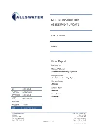 MRE INFRASTRUCTURE ASSESSMENT UPDATE Final Report
