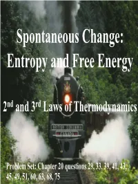 Entropy and Free Energy