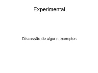 Experimental