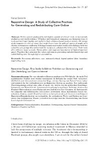 Reparative Design: a Study of Collective Practices for Generating and Redistributing Care Online