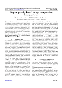 Steganography Based Image Compression Rajandeep Kaur 1, Pooja 2