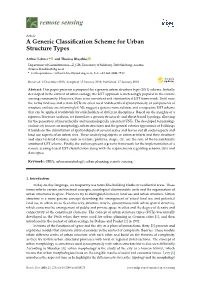 A Generic Classification Scheme for Urban Structure Types